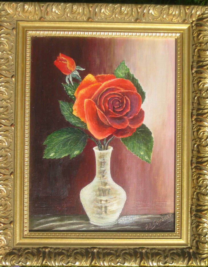 Rose Ölgemälde